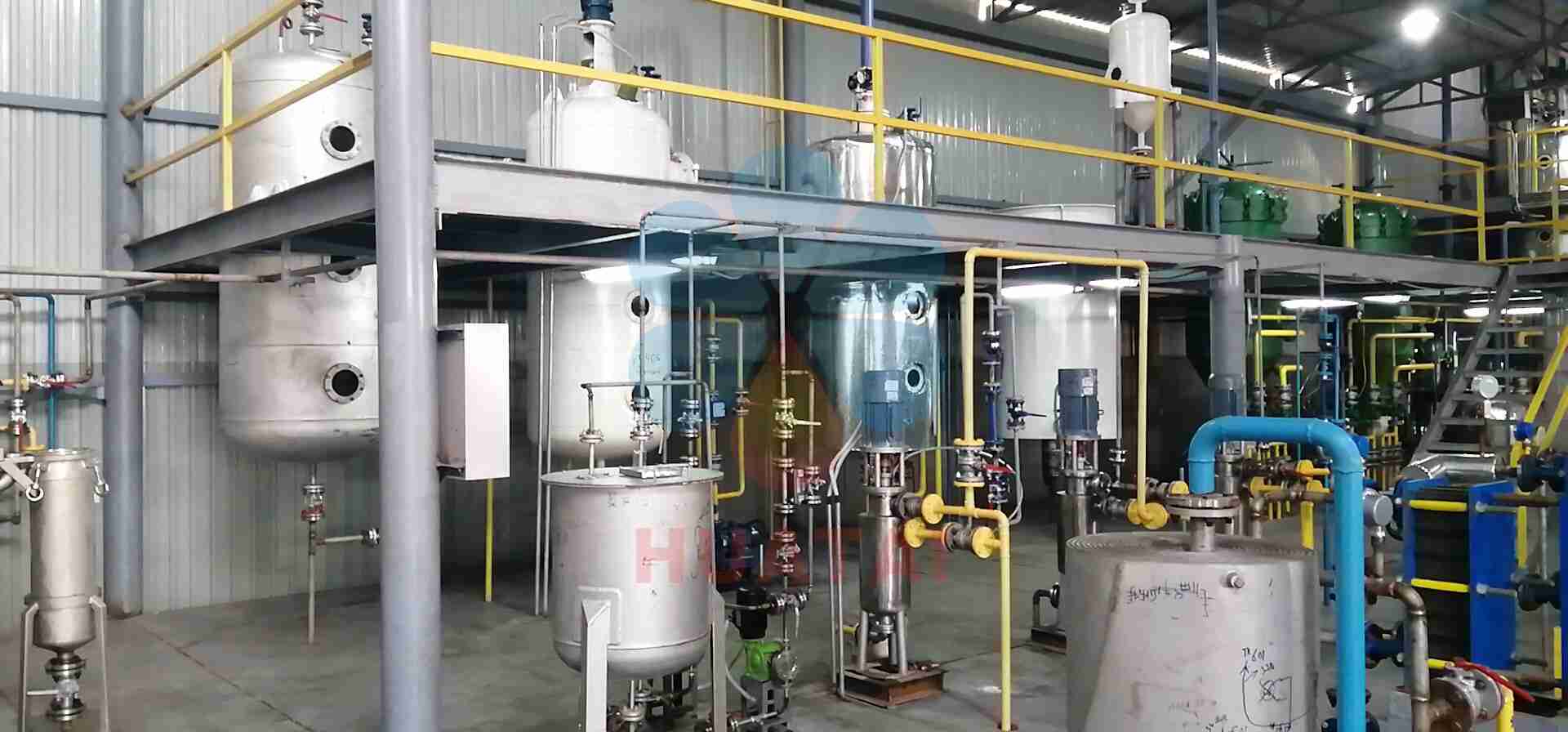 sunflower oil refining machine